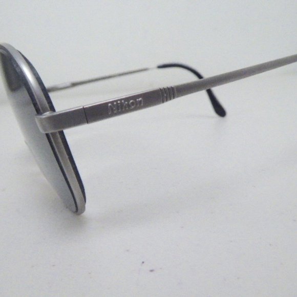 Nikon glasses matte silver gray frames Vintage Japan - Picture 2 of 15